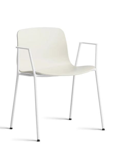 About a Chair AAC18 fra Hay - Melange Cream / Hvid pulverlakeret stål - Jacobsen Plus