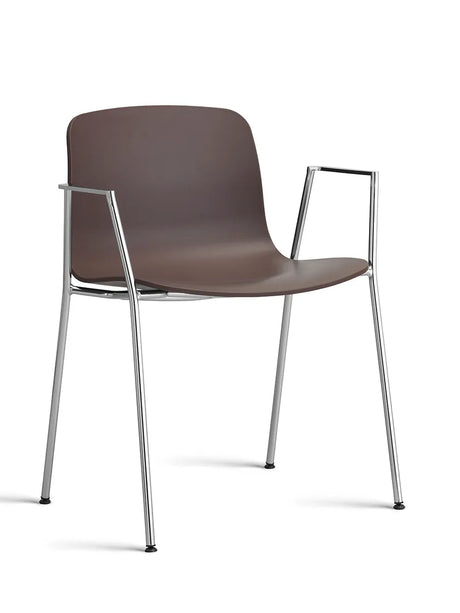 About a Chair AAC18 fra Hay - Raisin / Forkromet stål - Jacobsen Plus