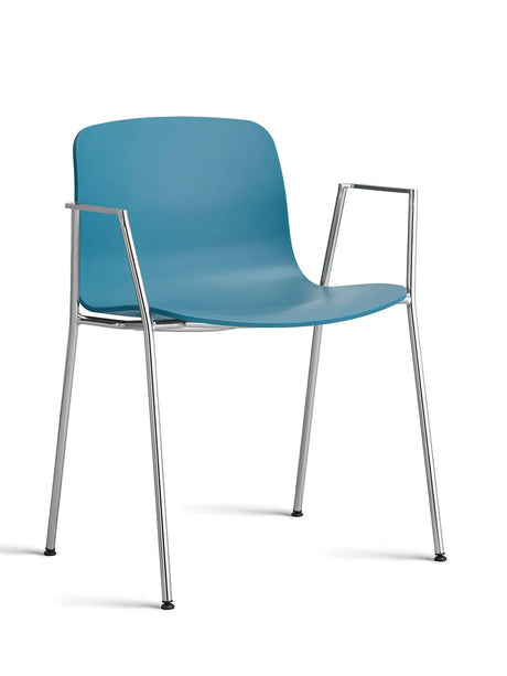 About a Chair AAC18 fra Hay - Azure Blue / Forkromet stål - Jacobsen Plus