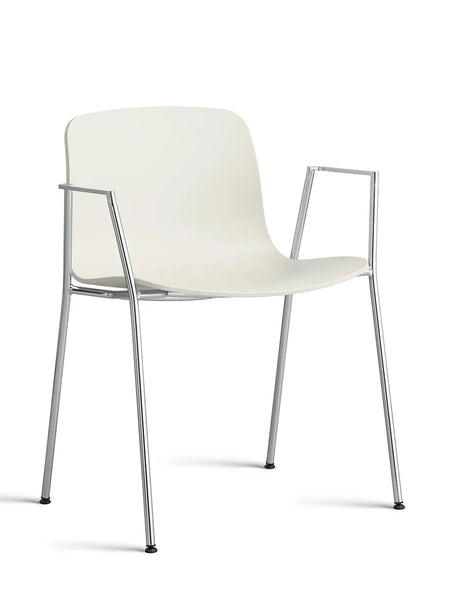 About a Chair AAC18 fra Hay - Melange Cream / Forkromet stål - Jacobsen Plus