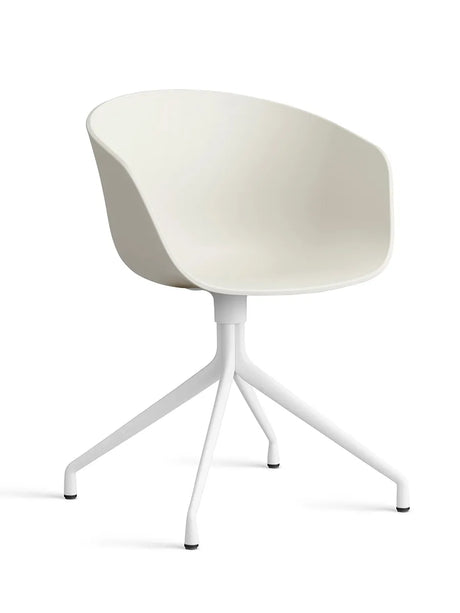 About a Chair AAC20 fra Hay - Melange Cream / Hvid pulverlakeret aluminium - Jacobsen Plus