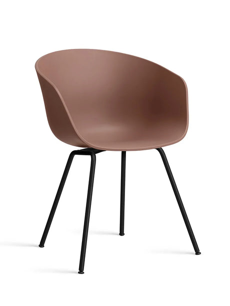 About a Chair AAC26 fra Hay - Soft Brick / Sort pulverlakeret stål - Jacobsen Plus
