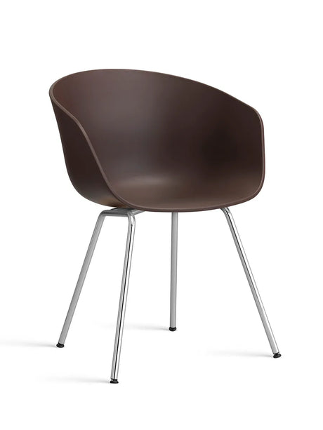 About a Chair AAC26 fra Hay - Raisin / Forkromet stål - Jacobsen Plus