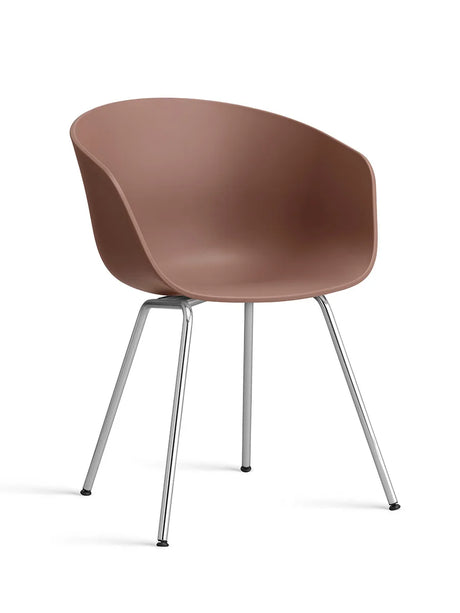 About a Chair AAC26 fra Hay - Soft Brick / Forkromet stål - Jacobsen Plus