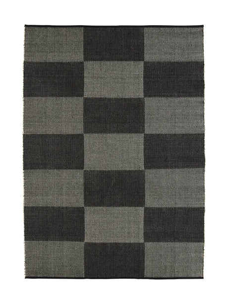 Check Rug, 170 x 240 cm fra Hay - Black - Jacobsen Plus