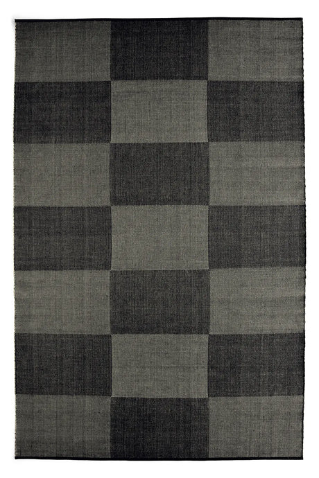 Check Rug, 200 x 300 cm fra Hay - Black - Jacobsen Plus