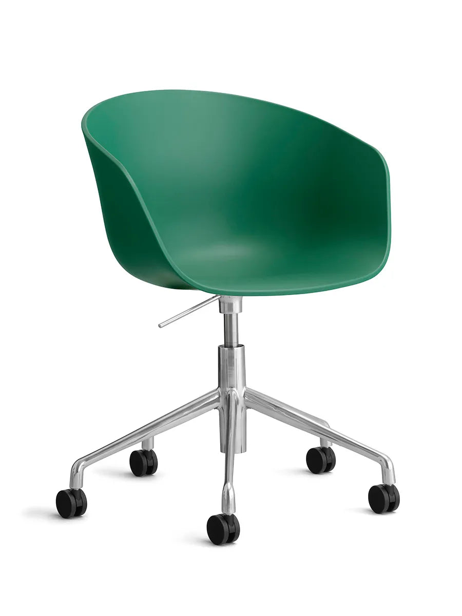 About a Chair AAC52 fra Hay - Teal Green / Poleret aluminium - Jacobsen Plus