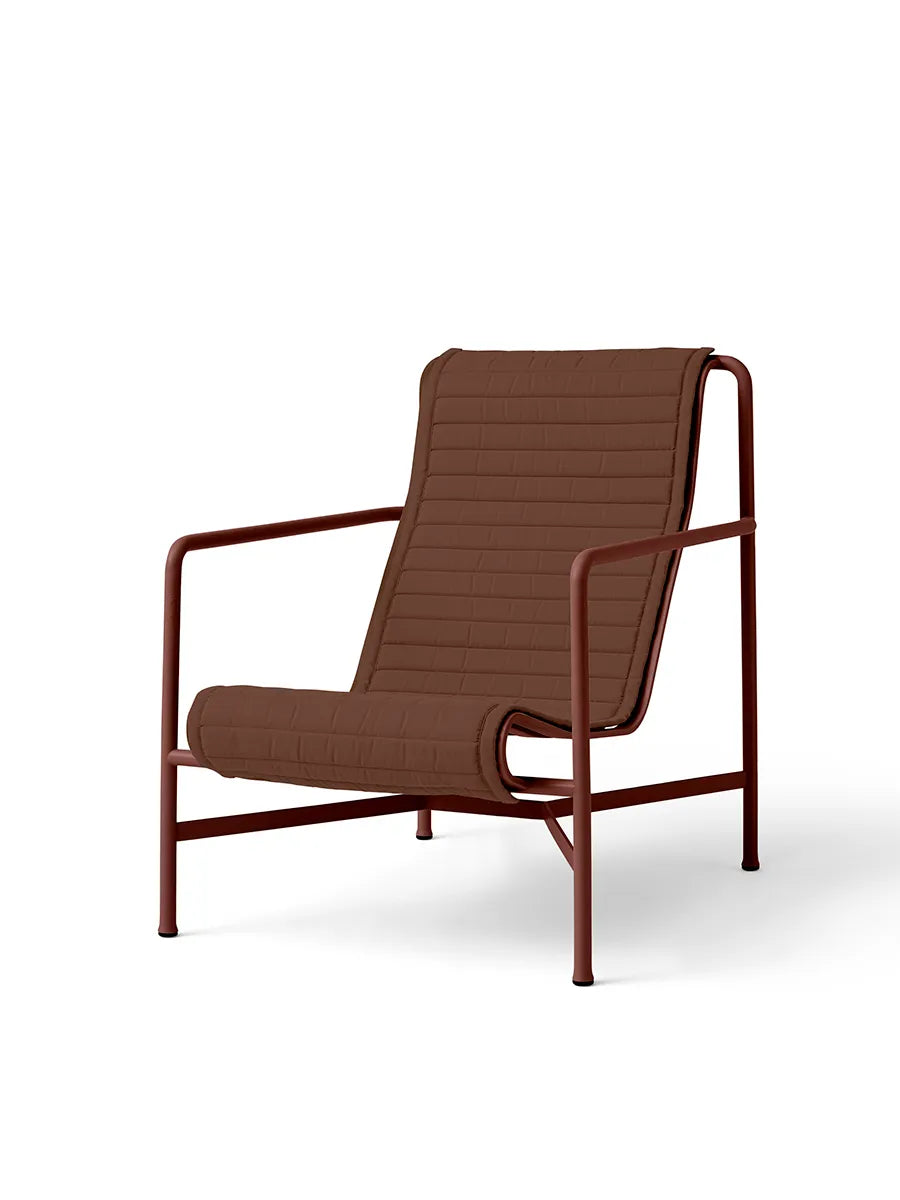 Quilted hynde til Palissade Lounge Chair high, iron red fra Hay