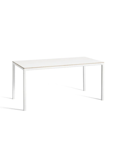 T12 Spisebord fra Hay - L 160 x D 80 x H 74 cm / Hvid pulverlakeret aluminium / Hvid laminat - Jacobsen Plus