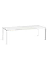 T12 Spisebord fra Hay - L 250 x D 95 x H 74 cm / Hvid pulverlakeret aluminium / Hvid laminat - Jacobsen Plus