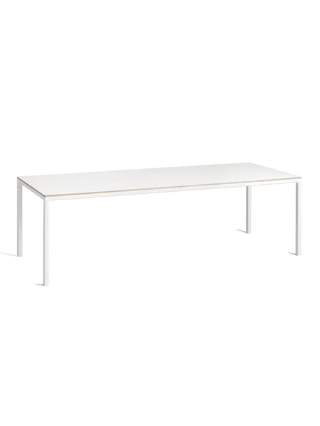 T12 Spisebord fra Hay - L 250 x D 95 x H 74 cm / Hvid pulverlakeret aluminium / Hvid laminat - Jacobsen Plus