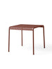 Palissade Table 90x82, iron red fra Hay