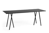 Loop Stand High Table, 250 cm fra Hay - Sort linoleum - Jacobsen Plus