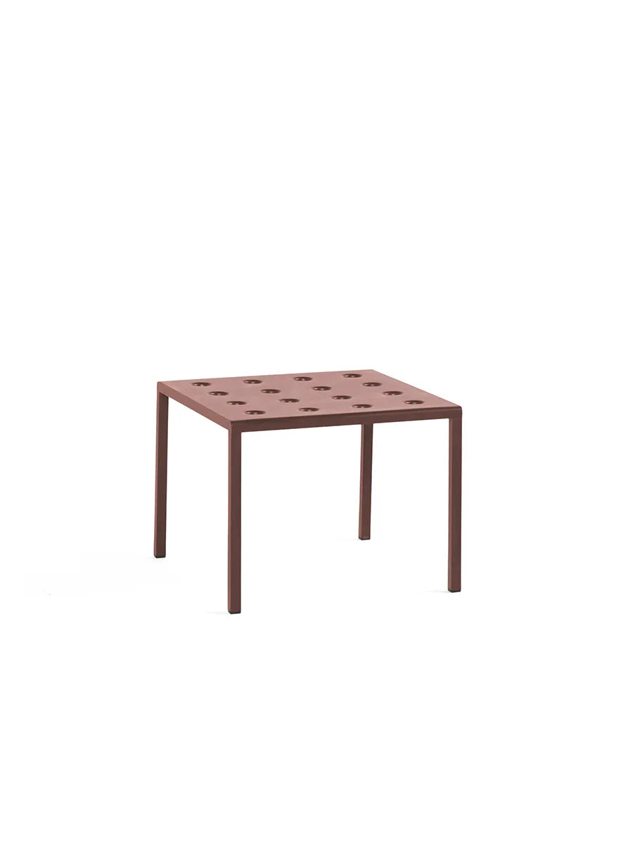Balcony low table, 50x51 cm fra Hay - Iron Red - Jacobsen Plus