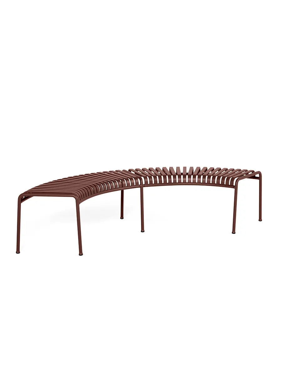 Palissade Park Bench, iron red fra Hay