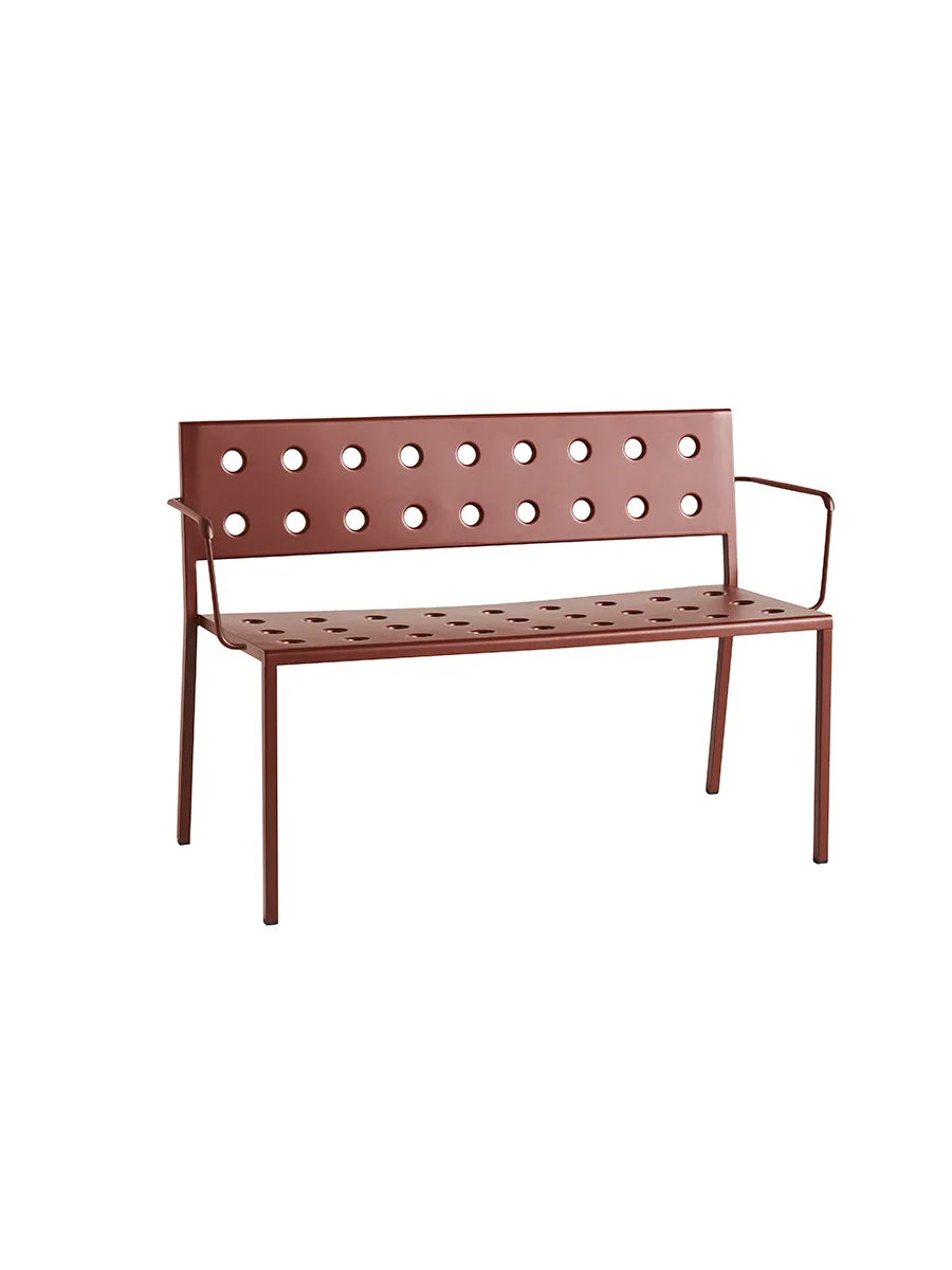 Balcony Dining armbench fra Hay - Iron Red - Jacobsen Plus