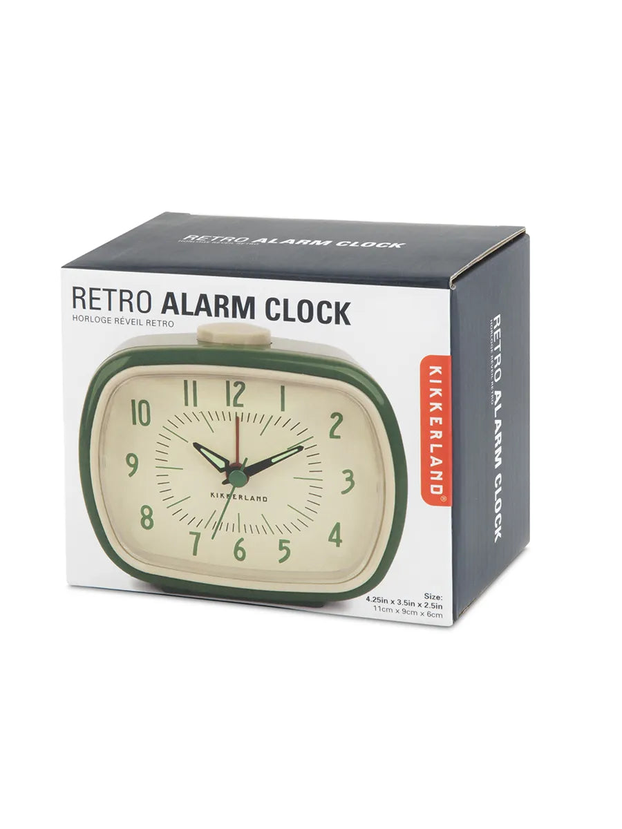 Retro Alarm Clock, green fra Kikkerland - 3 - Jacobsen Plus