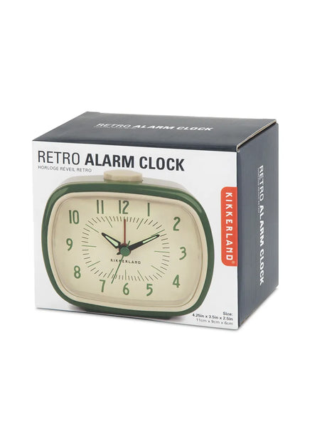 Retro Alarm Clock, green fra Kikkerland - 3 - Jacobsen Plus