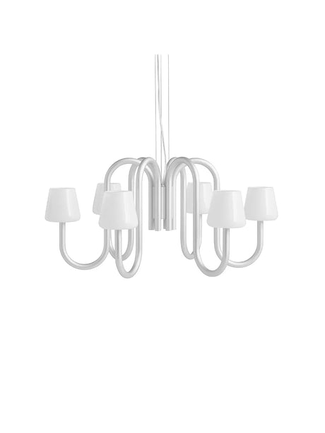 Apollo Chandelier 745, hvid opalglas fra Hay - 1 - Jacobsen Plus