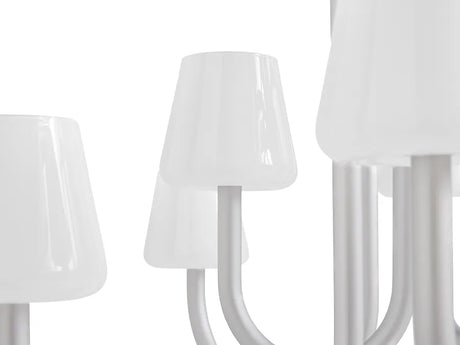 Apollo Chandelier 1065, hvid opalglas fra Hay - 5 - Jacobsen Plus