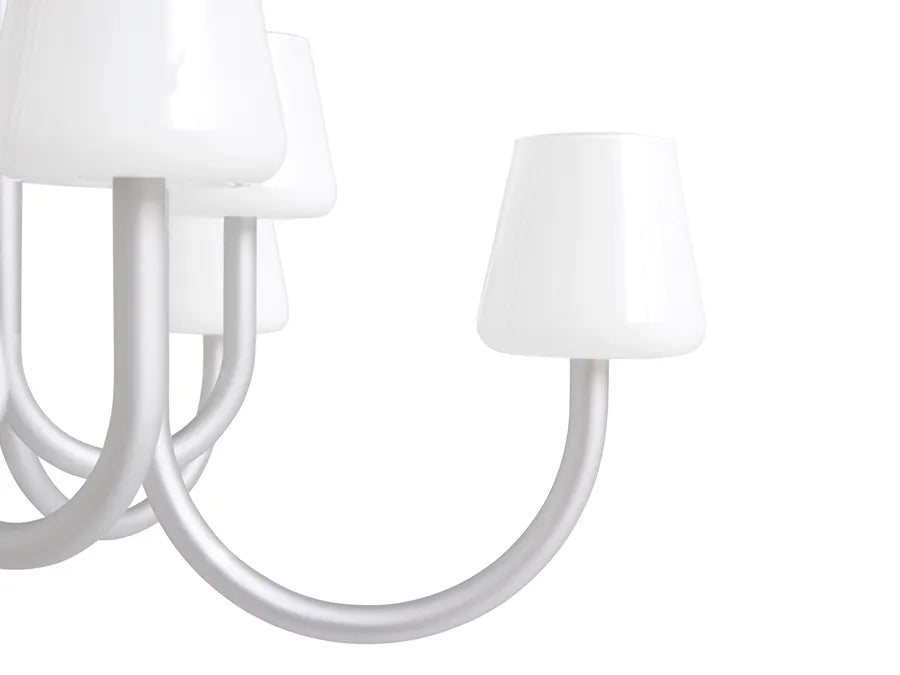 Apollo Chandelier 1065, hvid opalglas fra Hay - 2 - Jacobsen Plus