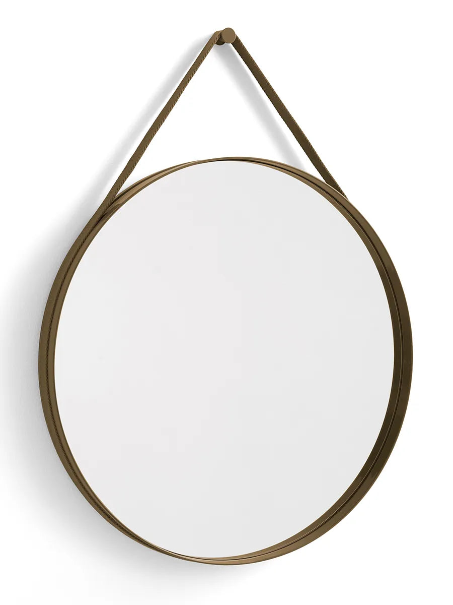 Strap Spejl fra Hay - Light brown / Ø70 - Jacobsen Plus