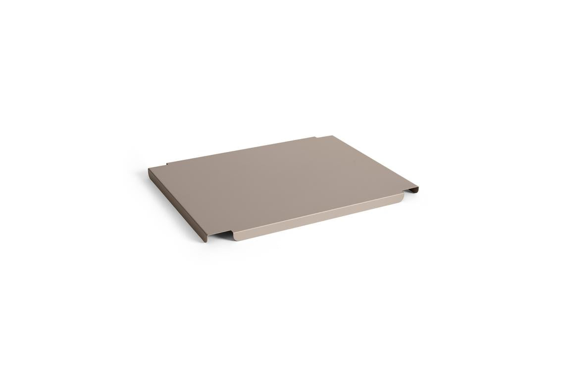 Colour crate metal låg, medium fra Hay - Warm grey - Jacobsen Plus