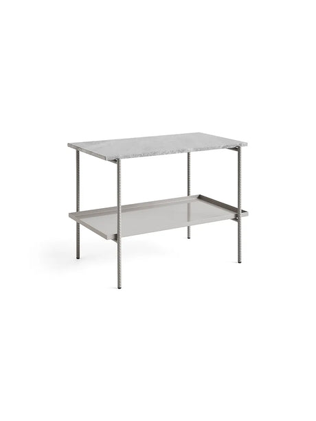 Rebar Side Table L75 fra Hay - Fossil Grey / Grey Marble - Jacobsen Plus