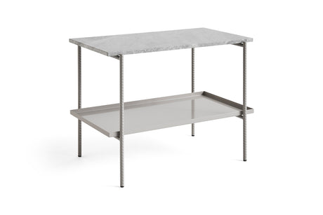 Rebar Side Table L75 fra Hay - Fossil Grey / Grey Marble - Jacobsen Plus