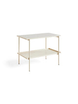 Rebar Side Table L75 fra Hay - Alabaster / Beige Marble - Jacobsen Plus