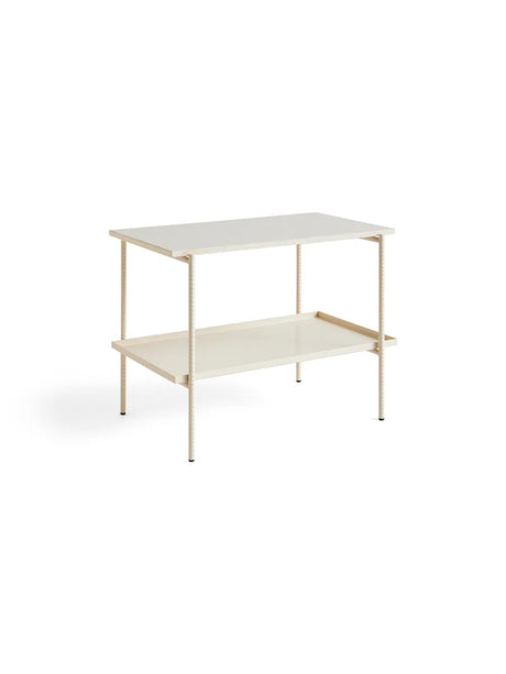 Rebar Side Table L75 fra Hay - Alabaster / Beige Marble - Jacobsen Plus