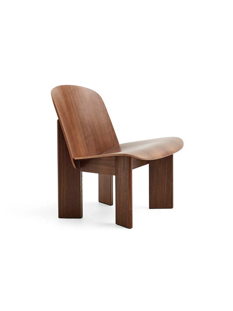 Chisel Lounge Chair u/polstring fra Hay - Lakeret valnød - Jacobsen Plus
