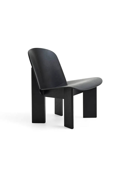 Chisel Lounge Chair u/polstring fra Hay - Sortlakeret eg - Jacobsen Plus