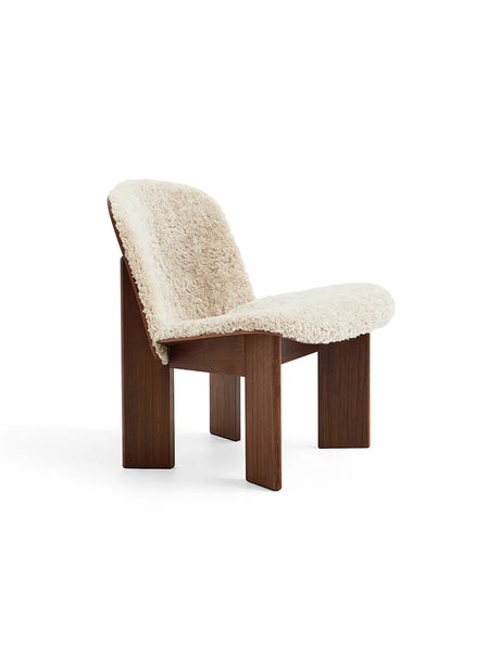 Chisel Lounge Chair m/polstring fra Hay - Lakeret valnød - Mohawi 21 - Jacobsen Plus
