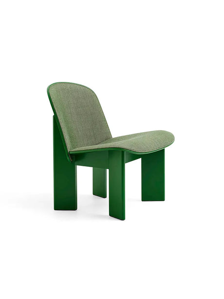Chisel Lounge Chair m/polstring fra Hay - Grøn lakeret bøg - Canvas 926 - Jacobsen Plus