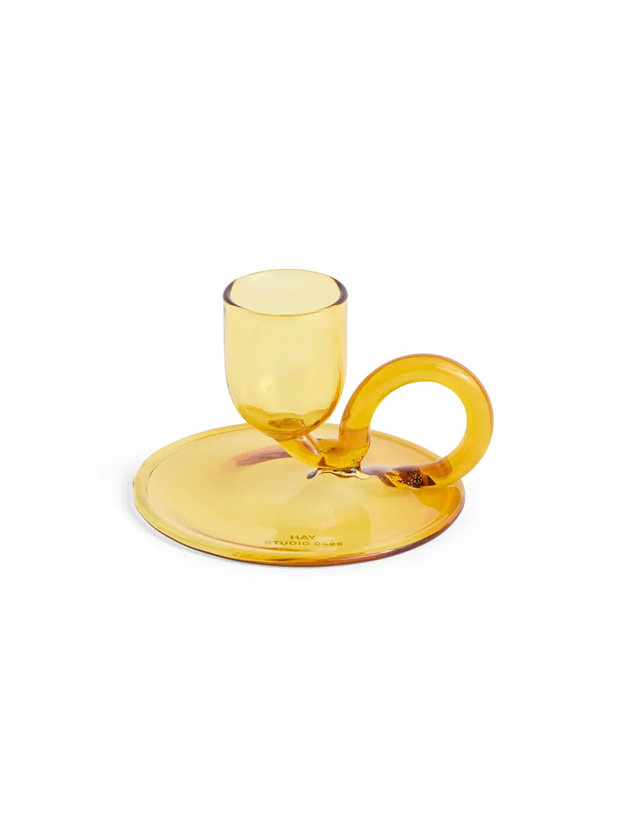 Tiny Candleholder, curved fra Hay - Yellow - Jacobsen Plus