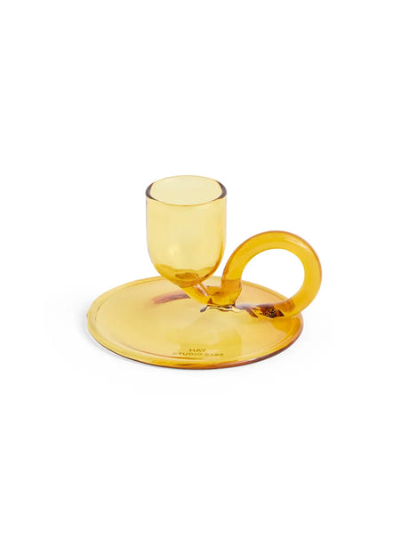 Tiny Candleholder, curved fra Hay - Yellow - Jacobsen Plus
