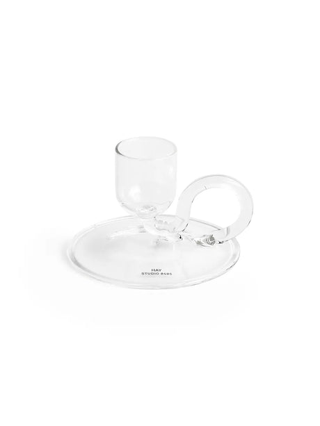 Tiny Candleholder, curved fra Hay - Clear - Jacobsen Plus