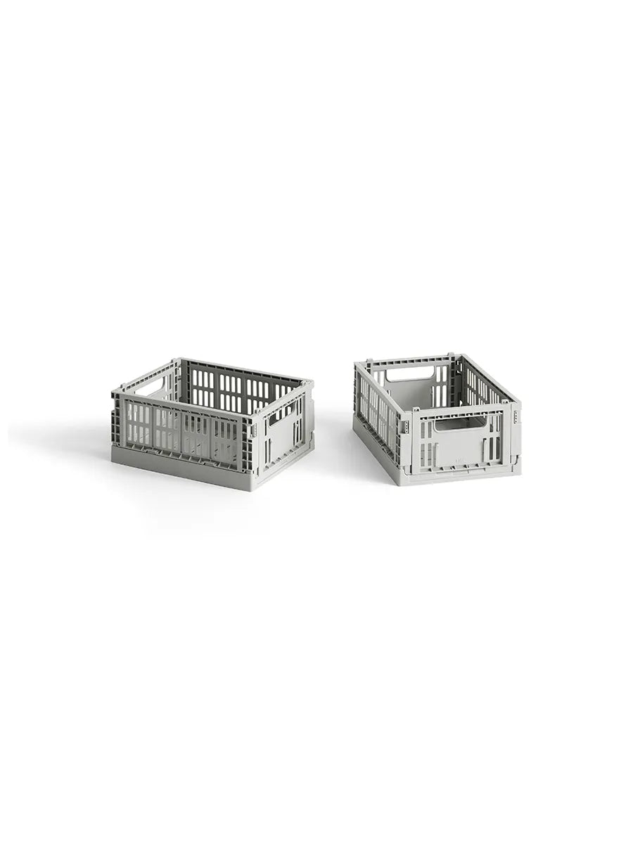 Colour Crate Mini 2 Stk., light grey fra Hay