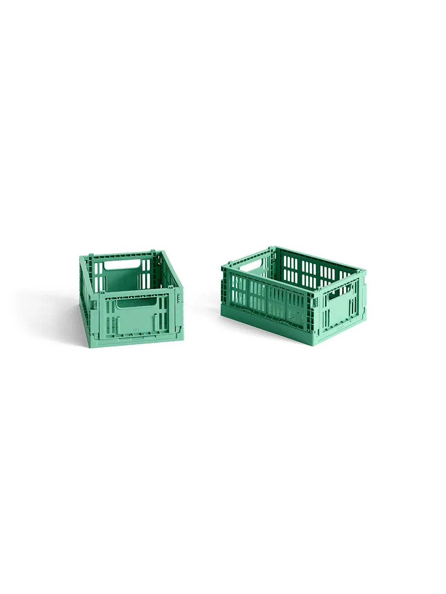 Colour Crate Mini 2 Stk., dark mint fra Hay