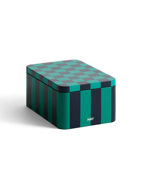 Tin Container fra Hay - Small Green-Dark Blue - Jacobsen Plus
