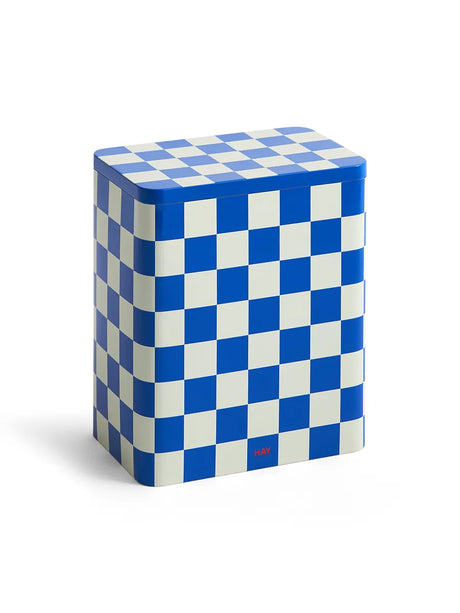 Tin Container fra Hay - Large Blue-Off White - Jacobsen Plus