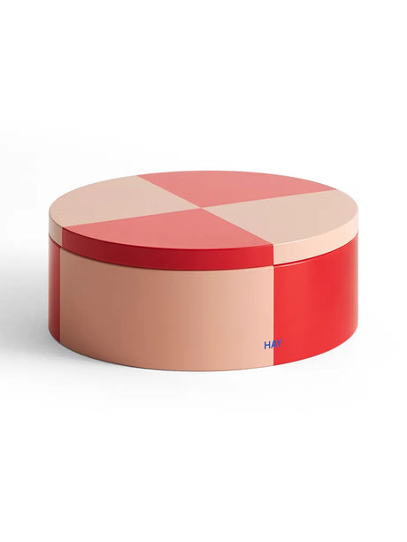 Tin Container fra Hay - Round Red-Soft Pink - Jacobsen Plus