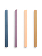 Square Candle 4 Stk., dark fra Hay