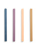 Square Candle 4 Stk., dark fra Hay