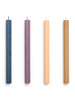 Hexagon Candle 4 Stk., dark fra Hay