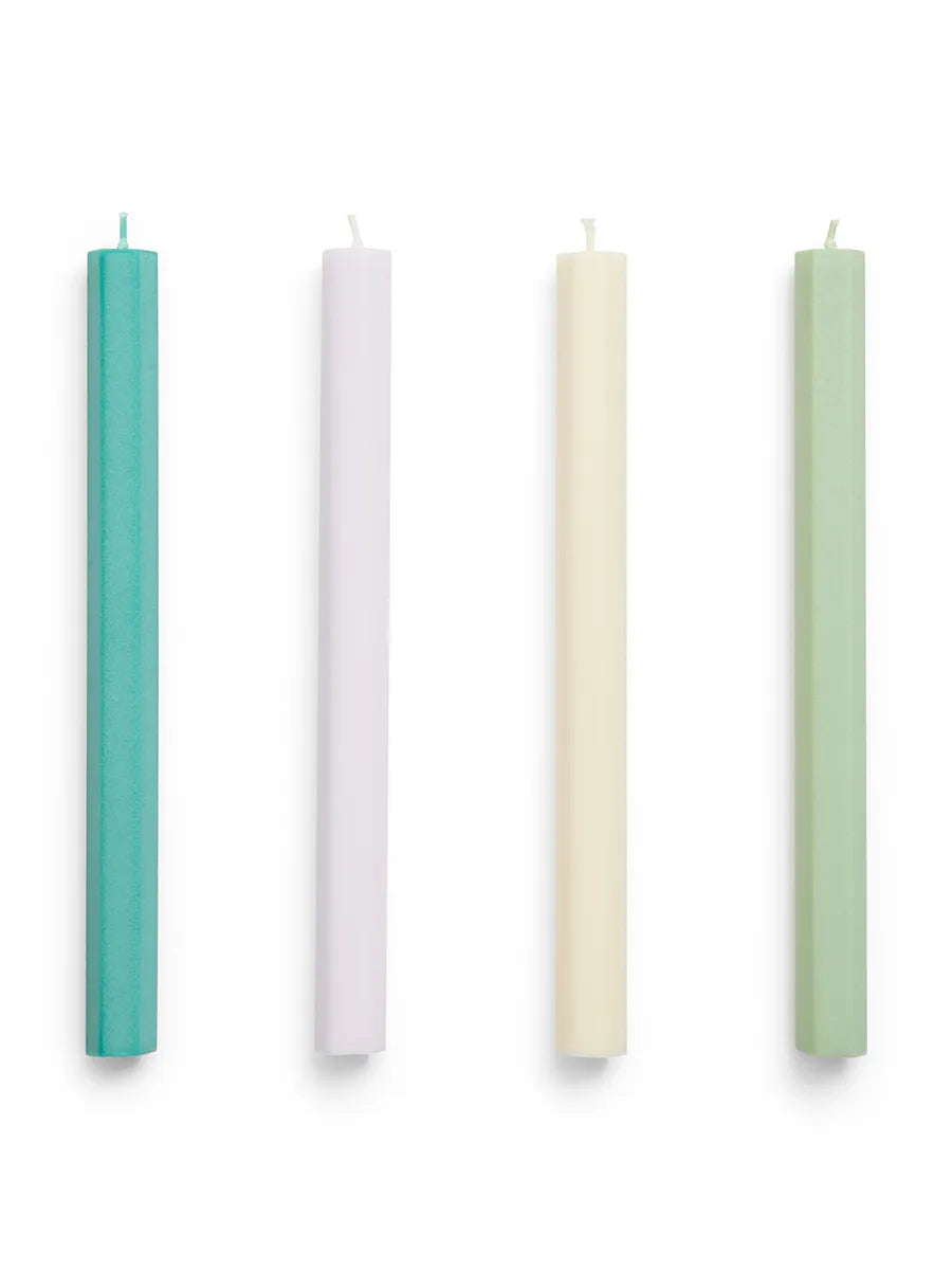 Hexagon Candle 4 Stk., fresh fra Hay