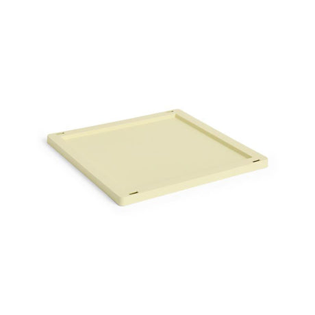 Colour crate låg, Medium Square/Cube fra Hay - Light yellow - Jacobsen Plus