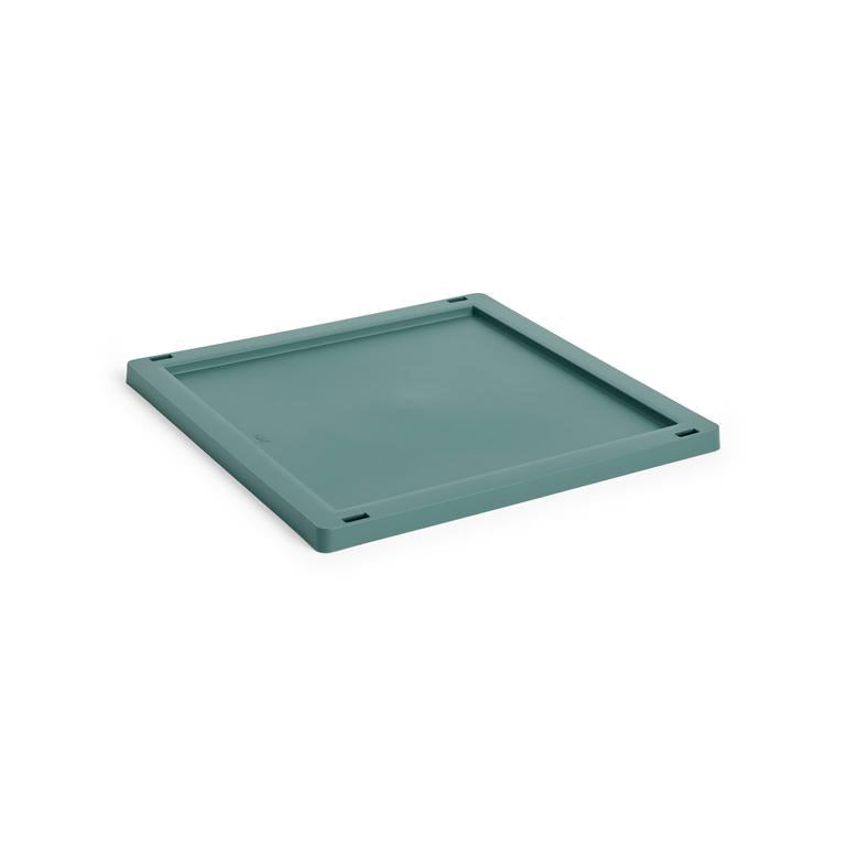 Colour crate låg, Medium Square/Cube fra Hay - Dark green - Jacobsen Plus