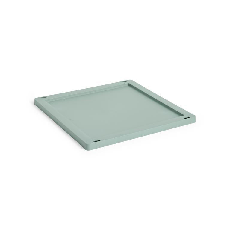 Colour crate låg, Medium Square/Cube fra Hay - Sage green - Jacobsen Plus